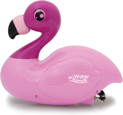 Op afstand bedienbare rc flamingo voor zwembad