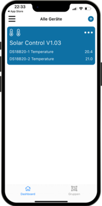 WLAN Solarsteuerung für Swimming Pool - Tasmota - Smartphone App